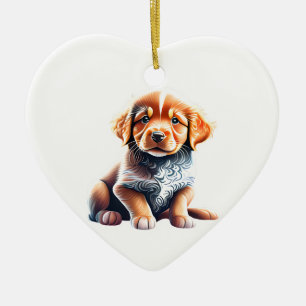 Personalisiert Nova Scotia Duck Tolling Retriever Keramik Ornament