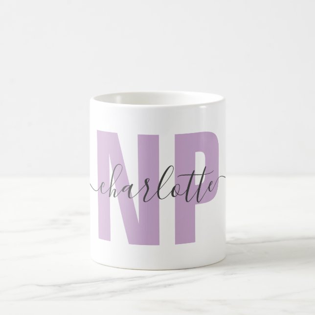Personalisiert NP Nurse Practitioner Abschluss Chi Kaffeetasse (Mittel)