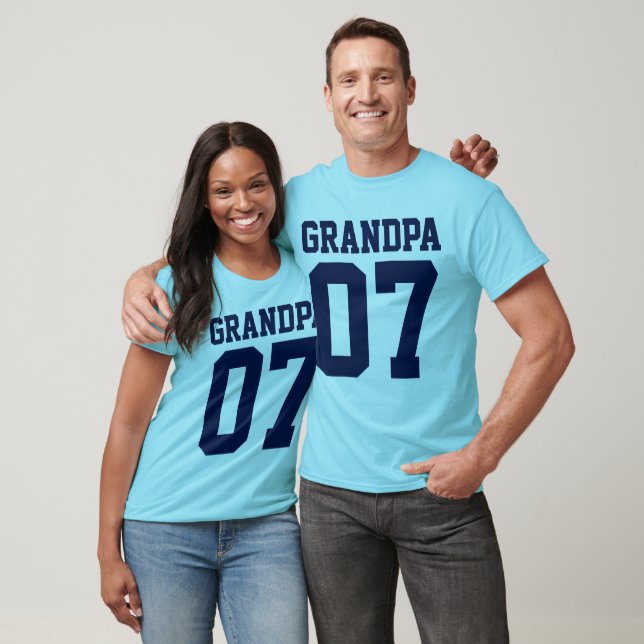 Personalisiert Number Sports Jersey Grandpa T - Sh T-Shirt (Unisex)