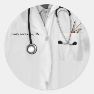 Personalisiert Nurse Abschluss Runder Aufkleber