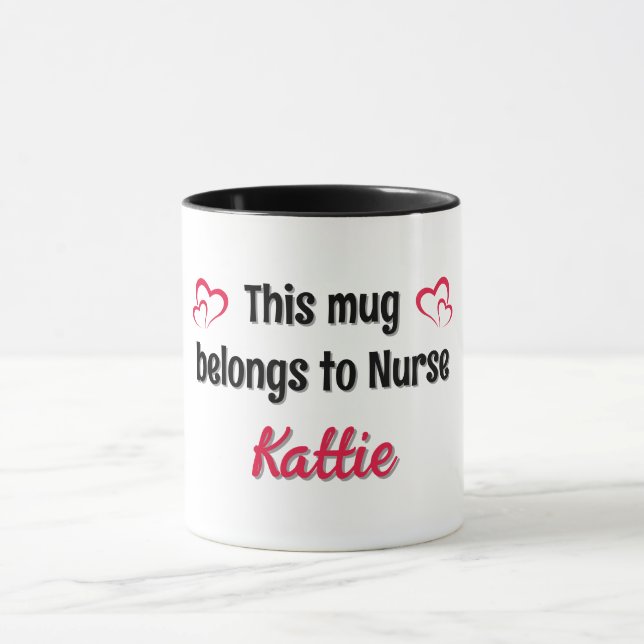 Personalisiert Nurse Coffee Tasse Geschenk (Zentrum)