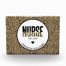 Personalisiert Nurse Est Cheetah RN Abschluss Fotoblock