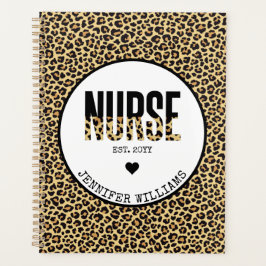 Personalisiert Nurse Est Cheetah RN Abschluss Planer