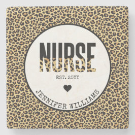 Personalisiert Nurse Est Cheetah RN Abschluss Steinuntersetzer