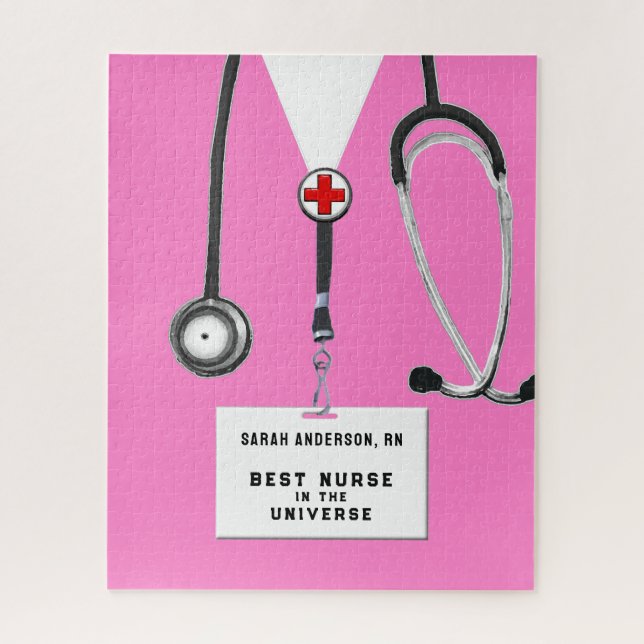 Personalisiert Nurse Gift Jigsaw Puzzle (Vertikal)