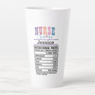 Personalisiert Nurse Nutrition Facts Funny Mug Milchtasse