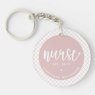 Personalisiert Nurse RN Abschluss Elegante Schlüsselanhänger