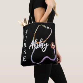 Personalisiert Nurse Stethoscope Minimalistisch Bl