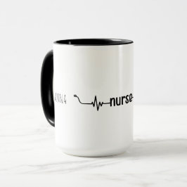 Personalisiert Nurse Stethoscope Modernes Minimali Tasse