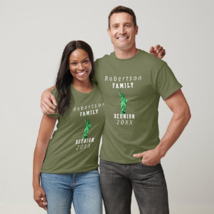 Personalisiert NYC Family Wiedersehen Green T-Shirt