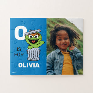 Personalisiert O ist für Oscar der Grouch   FOTO Puzzle