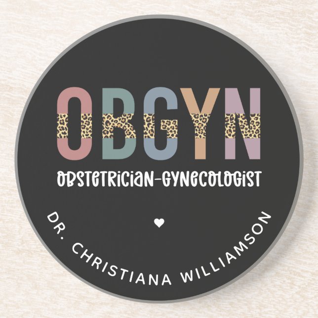 Personalisiert OBGYN Obstetriker Gynäkologe Getränkeuntersetzer (Vorne)