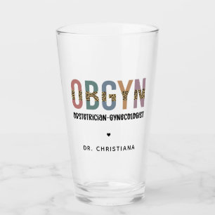 Personalisiert OBGYN Obstetriker Gynäkologe Glas