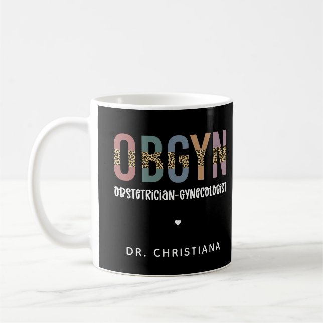 Personalisiert OBGYN Obstetriker Gynäkologe Kaffeetasse (Links)