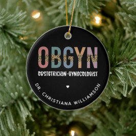 Personalisiert OBGYN Obstetriker Gynäkologe Keramik Ornament