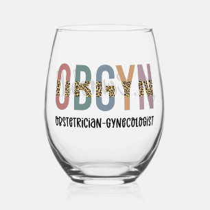 Personalisiert OBGYN Obstetriker Gynäkologe Weinglas Ohne Stiel