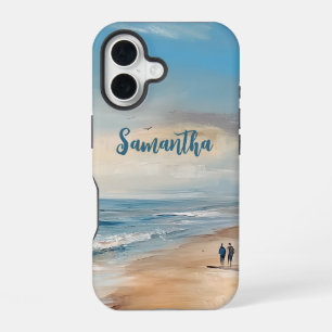 Personalisiert Ocean Beach Vacacation Scene iPhone 16 Hülle