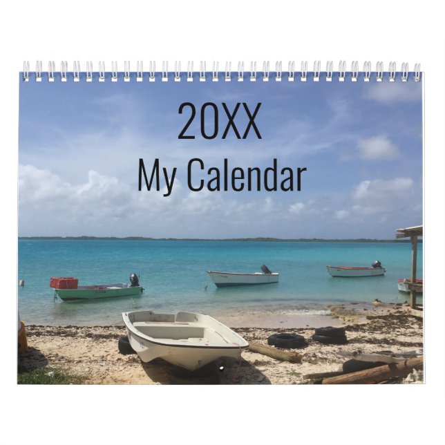 Personalisiert Ocean Waves Beach Szene Kalender (Titelbild)