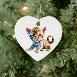 Personalisiert Ocicat Kitten Keramik Ornament