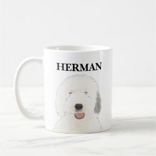 Personalisiert Old English Sheepdog Kaffeetasse