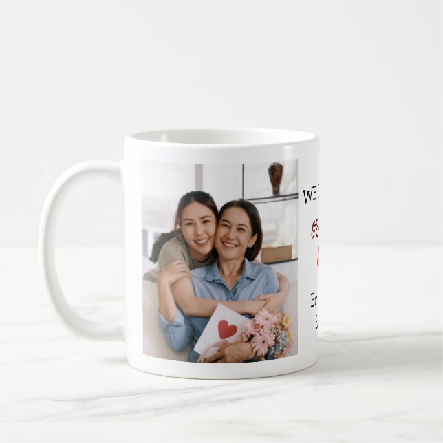 Personalisiert Oma Wir Liebe Sie 2 Fotos Kaffeetasse (Links)