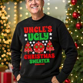 Personalisiert Onkels hässlicher Weihnachtssüßer Sweatshirt