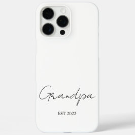 Personalisiert "Opa Est. [Jahr]" - iPhone 16 Pro Max Hülle