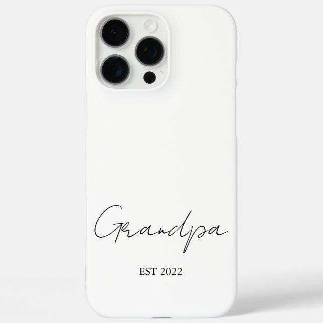 Personalisiert "Opa Est. [Jahr]" - Case-Mate iPhone Hülle (Rückseite)