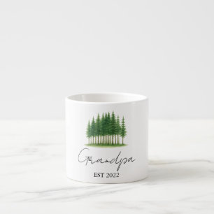 Personalisiert "Opa Est. [Jahr]" - Espressotasse