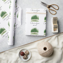 Personalisiert "Opa Est. [Jahr]" Umschlagpapier Geschenkpapier