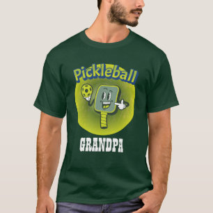 Personalisiert Opa Pickleball T-Shirt