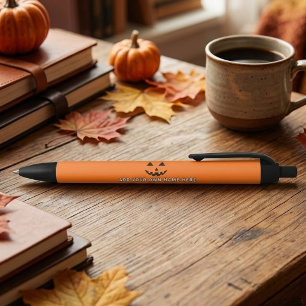 Personalisiert Orange Pumpkin Halloween Dein Name Kugelschreiber