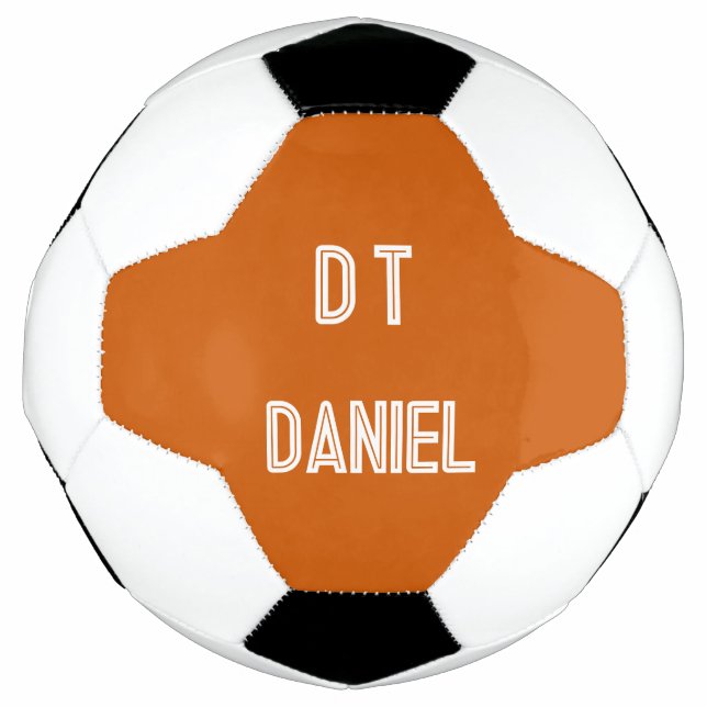 Personalisiert - Orangenfußball Fußball (Vorderseite)