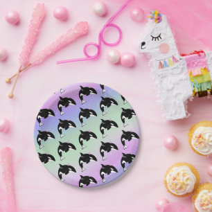 Personalisiert Orca Killer Whale Geburtstag Pappteller