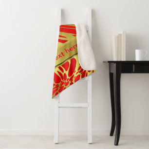 personalisiert, originell, schwer, Fraktal, Gold, Sherpadecke