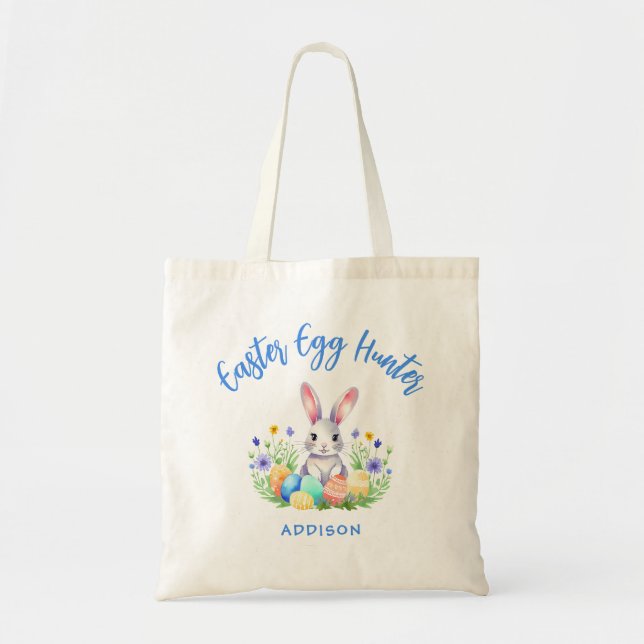 Personalisiert Ostereier Hunter Bunny Tragetasche (Vorne)