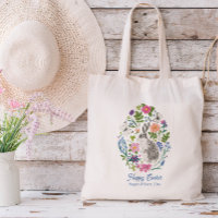 Personalisiert Osterhase und Blume