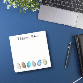 personalisiert Ostern 3D farbige Eier elegant Post-it Klebezettel