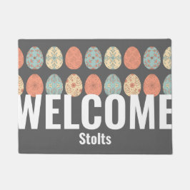 Personalisiert Ostern - Begrüßungsmatte - Dunkles  Fußmatte