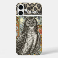 Personalisiert Owl Damask iPhone 7 Fall