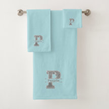 Personalisiert P Erste Silver Monogramm Ihr Name B