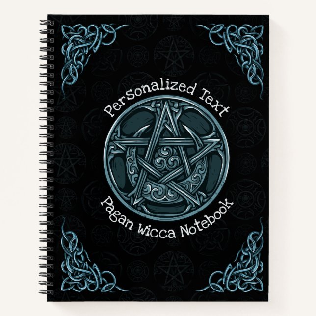 Personalisiert Pagan Wicca Notizbuch (Vorderseite)