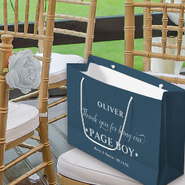 Personalisiert Page Boy Blue Vielen Dank Große Geschenktüte