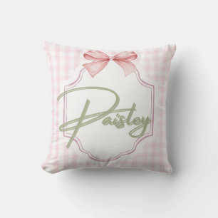 Personalisiert Paisley Baby Girl Kinderzimmer Ging Kissen