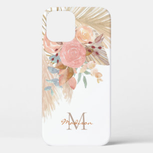 Personalisiert Pampas Gras Blush Pink Blüten Case-Mate iPhone Hülle