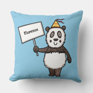 Personalisiert Panda Party Kid's Kissen