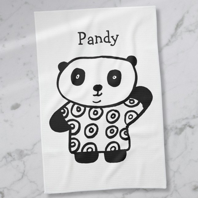 Personalisiert Pandy the Panda Handtuch (Personalized Pandy The Panda Cute Towel)
