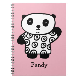 Personalisiert Pandy the Panda Notizblock