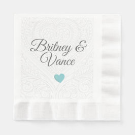 Personalisiert Paper Wedding Napkin Serviette