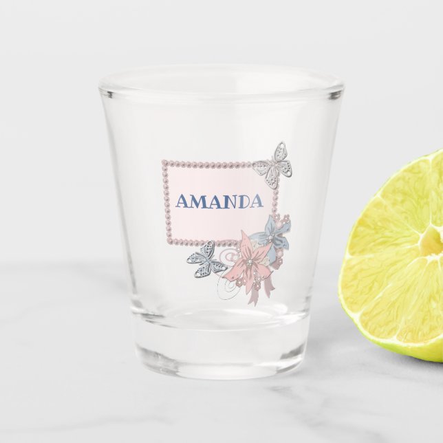 personalisiert, Party, Junggeselinnen-Abschied Schnapsglas (Vorderseite)